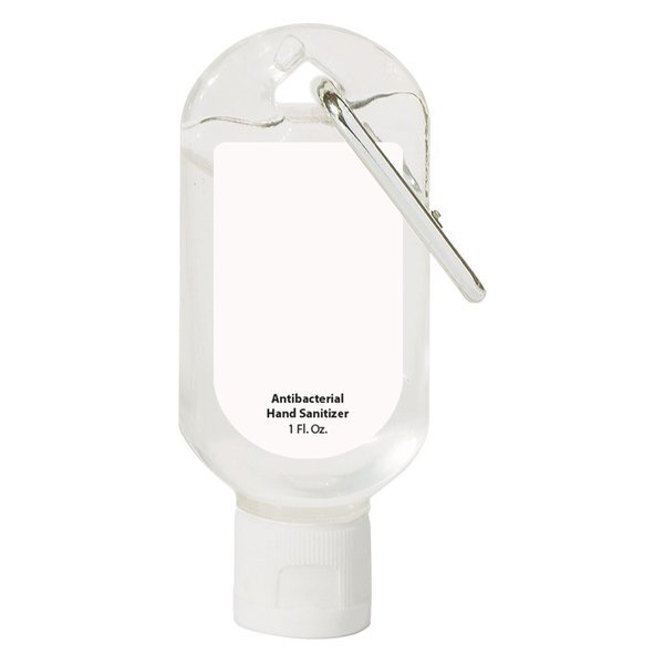 Antibacterial Hand Sanitizer w/ Carabiner, 1oz.