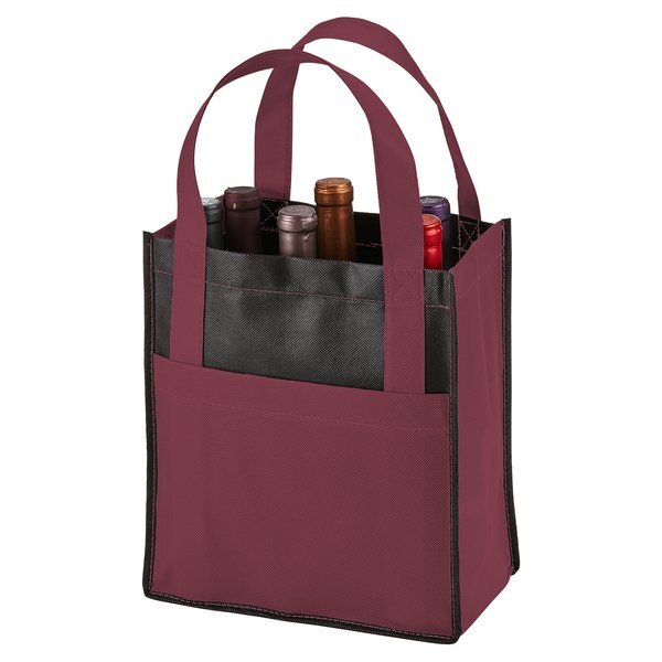 Toscana Six Bottle Non-Woven Wine Tote