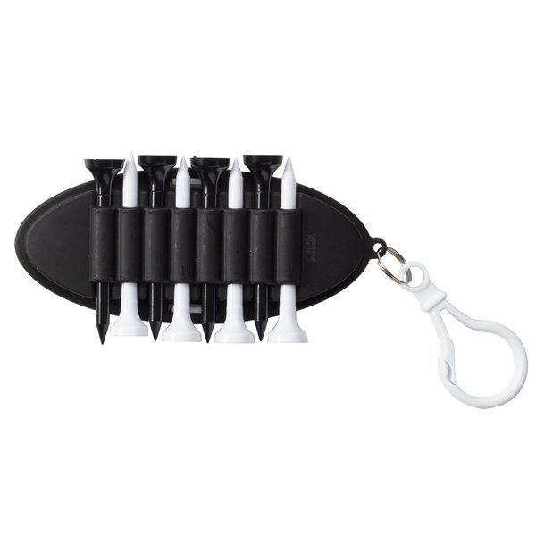 Oval Golf Tee Carrier w/ Carabiner