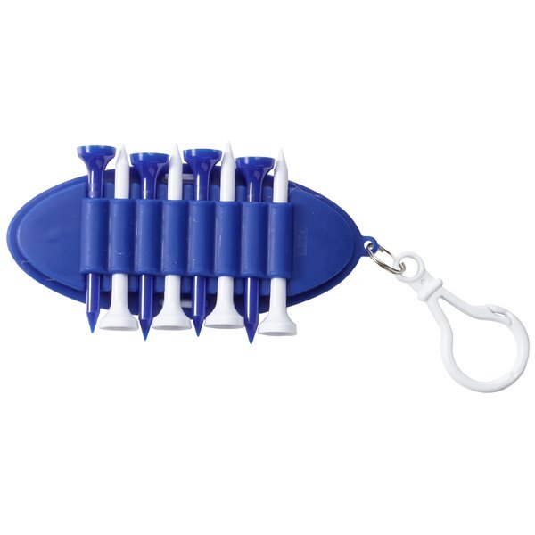 Oval Golf Tee Carrier w/ Carabiner