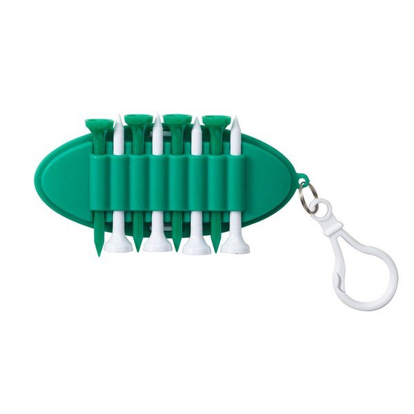 Oval Golf Tee Carrier w/ Carabiner