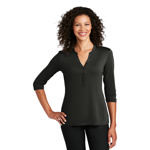 Port Authority® UV Choice Pique Ladies' Henley