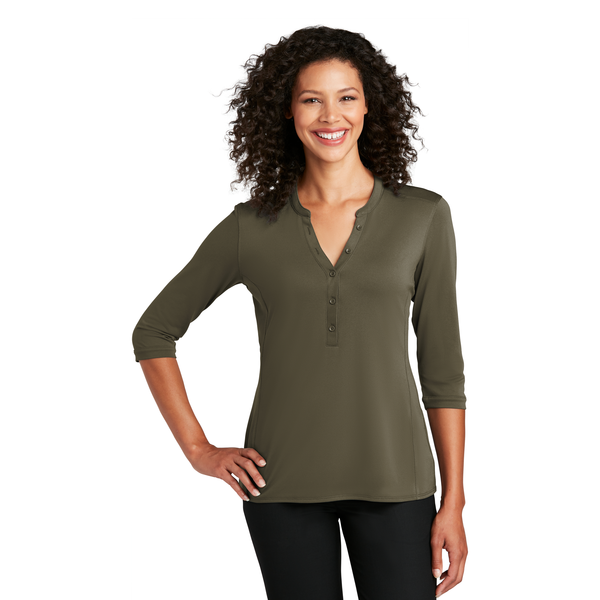Port Authority® UV Choice Pique Ladies' Henley