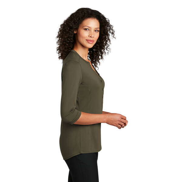 Port Authority® UV Choice Pique Ladies' Henley