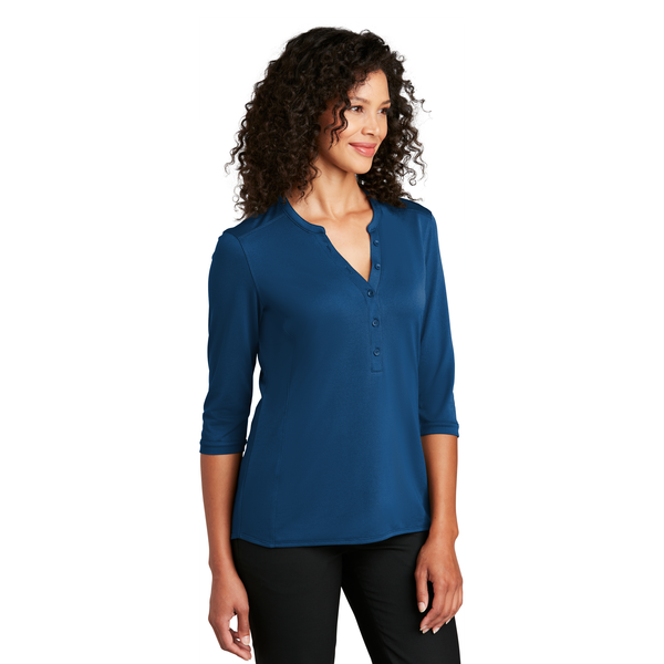 Port Authority® UV Choice Pique Ladies' Henley