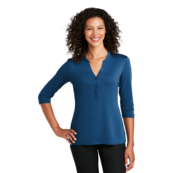 Port Authority® UV Choice Pique Ladies' Henley