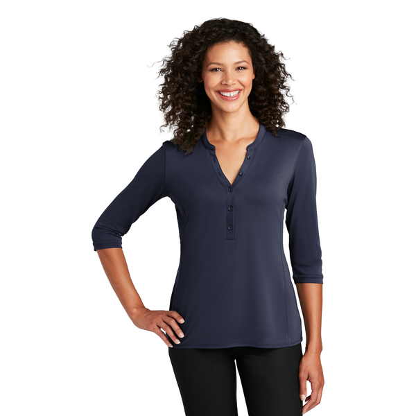 Port Authority® UV Choice Pique Ladies' Henley