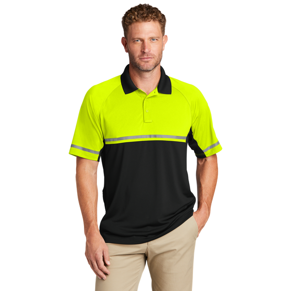 CornerStone® Select Lightweight Snag-Proof Enhanced Visibility Polyester Men's Polo