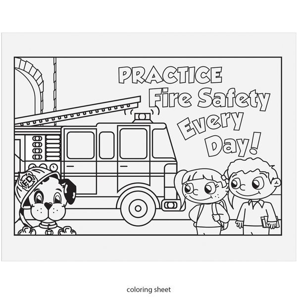 Practice Fire Safety 28oz. Sport Bottle Kit, Stock
