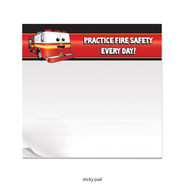 Happy Fire Truck Practice Fire Safety Every Day Teaching Aid Kit, Stock
