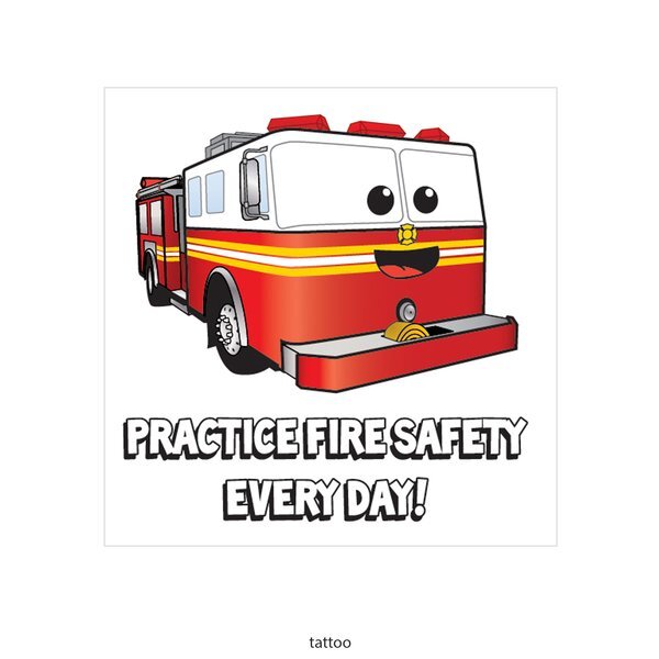 Happy Fire Truck Practice Fire Safety Every Day Teaching Aid Kit, Stock