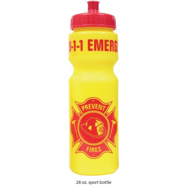 Fire Prevention 28oz. Sport Bottle Kit, Stock