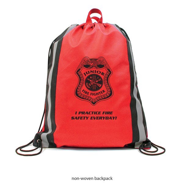 Reflective Stripe Non-Woven Backpack Kit, Fire - Stock