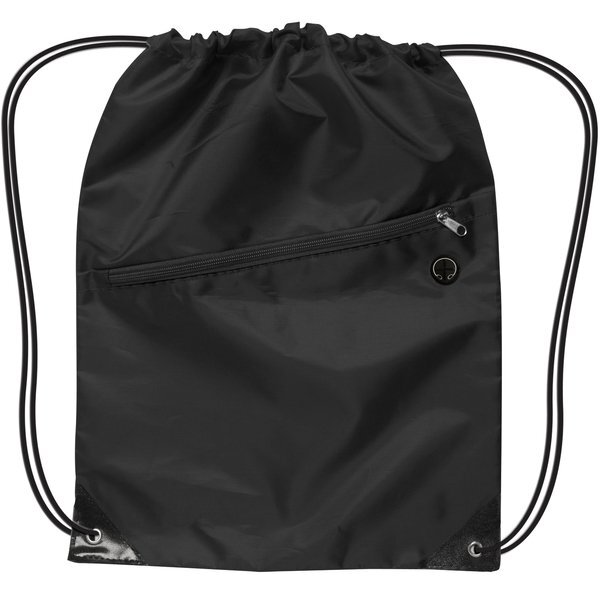 Drawstring Backpack W/ Zipper