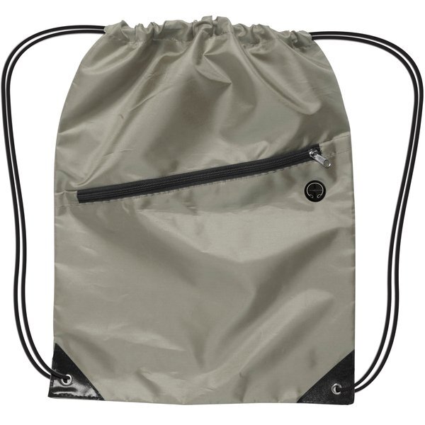 Drawstring Backpack W/ Zipper