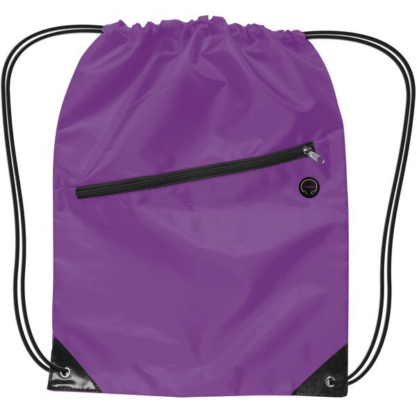 Drawstring Backpack W/ Zipper