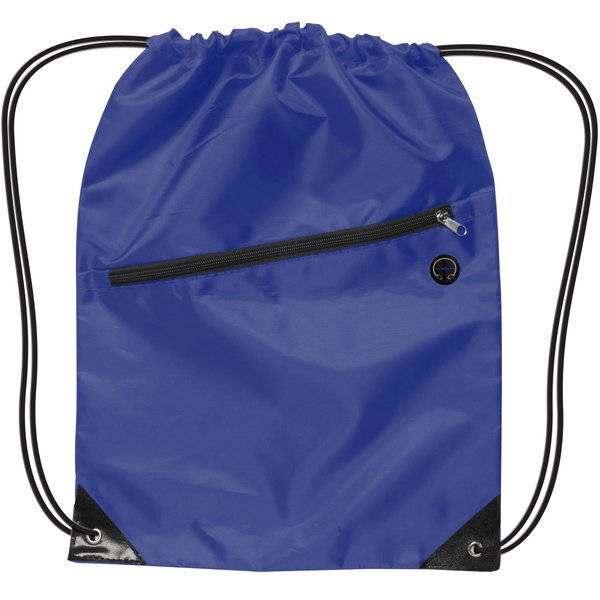 Drawstring Backpack W/ Zipper