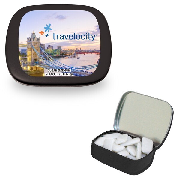 Hinged Tin Filled with Gum