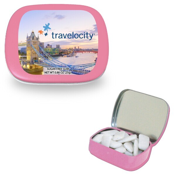 Hinged Tin Filled with Gum