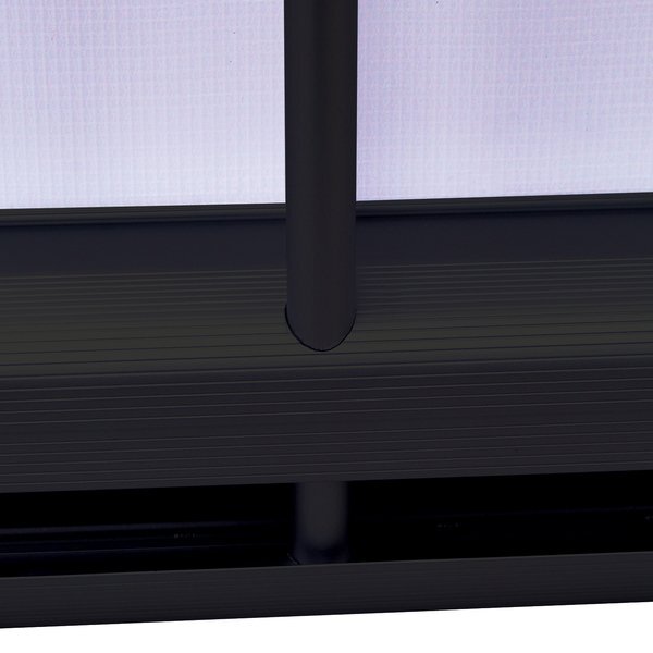 Economy Tabletop No-Curl Opaque Fabric Retractor Banner Kit, 24"