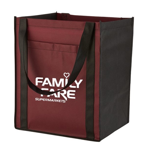 Large Non-Woven Grocery Tote w/ Pocket
