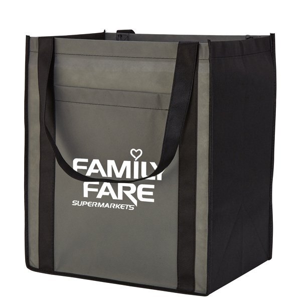 Large Non-Woven Grocery Tote w/ Pocket
