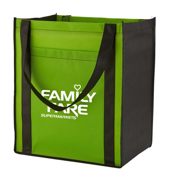 Large Non-Woven Grocery Tote w/ Pocket