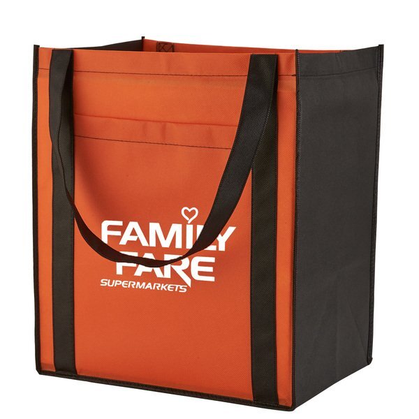 Large Non-Woven Grocery Tote w/ Pocket