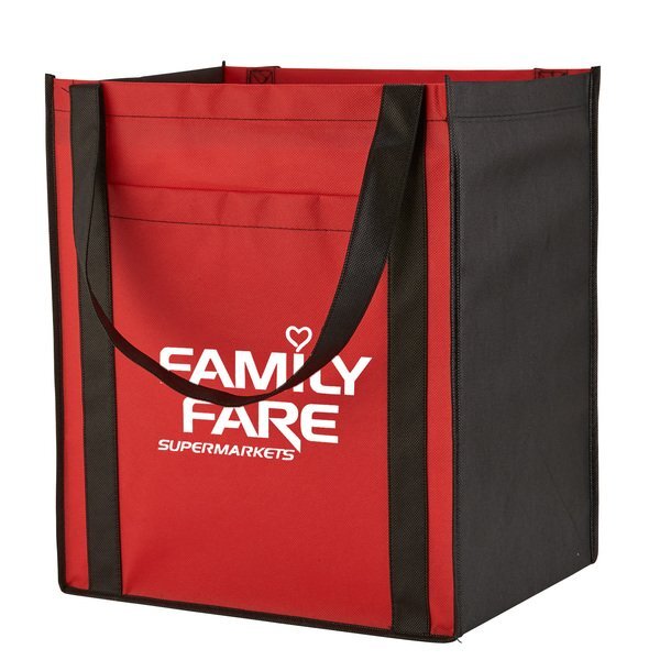 Large Non-Woven Grocery Tote w/ Pocket