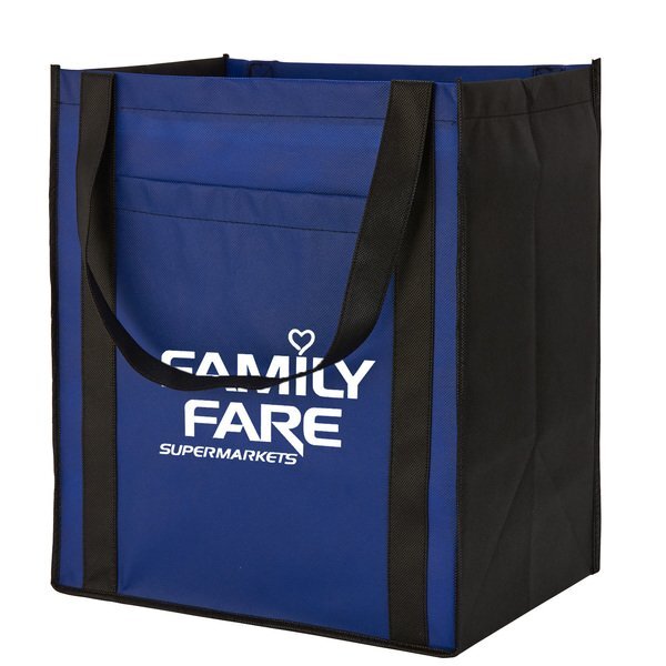 Large Non-Woven Grocery Tote w/ Pocket