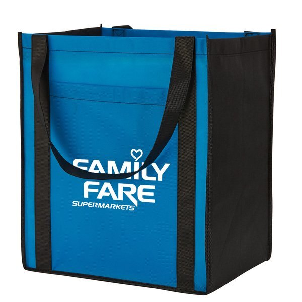 Large Non-Woven Grocery Tote w/ Pocket