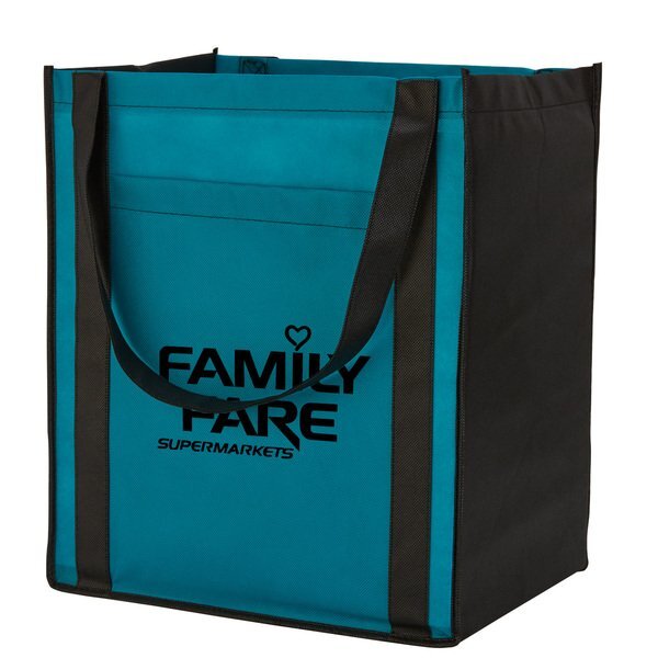 Large Non-Woven Grocery Tote w/ Pocket