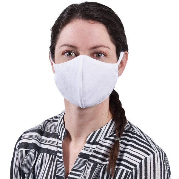 Reusable Washable Double Layer Cotton Poly Face Mask w/ Screen Imprint