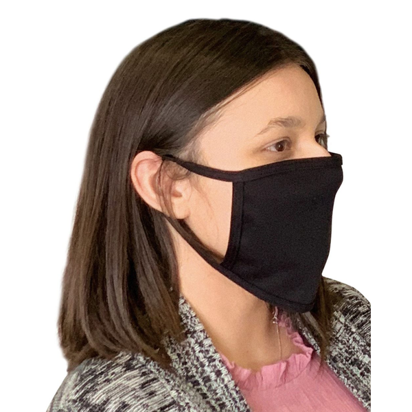 Bayside USA Cotton 3 Ply Reusable Face Mask w/ Screen Imprint