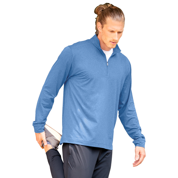 Vansport™ Zen Heather Jersey Men's Zip Pullover