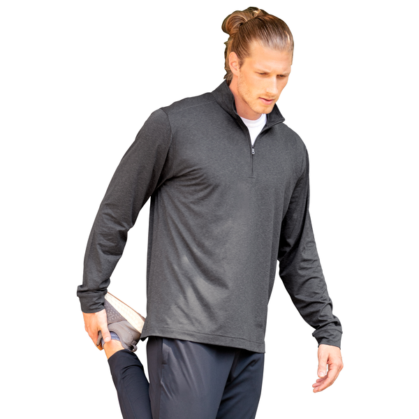 Vansport™ Zen Heather Jersey Men's Zip Pullover