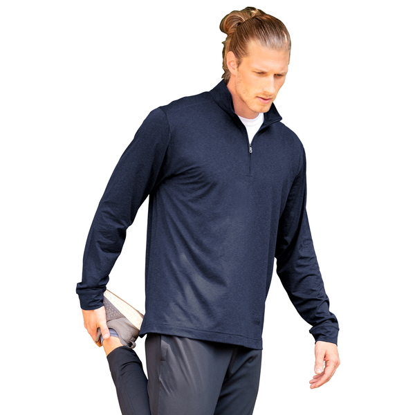 Vansport™ Zen Heather Jersey Men's Zip Pullover
