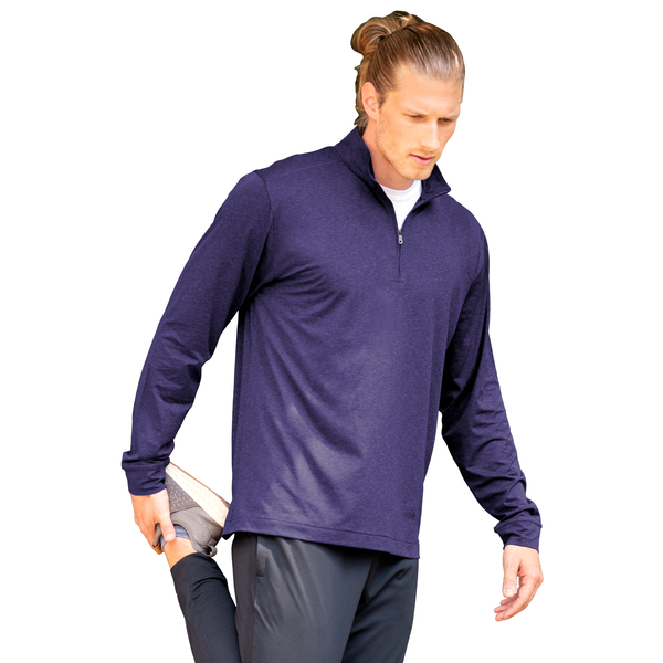 Vansport™ Zen Heather Jersey Men's Zip Pullover