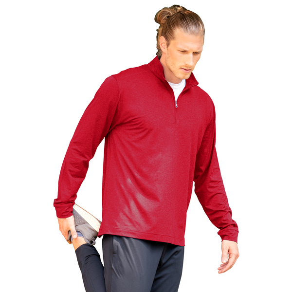Vansport™ Zen Heather Jersey Men's Zip Pullover