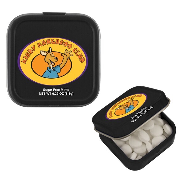 Sugar Free Mints in a Mini Square Tin, .29oz.