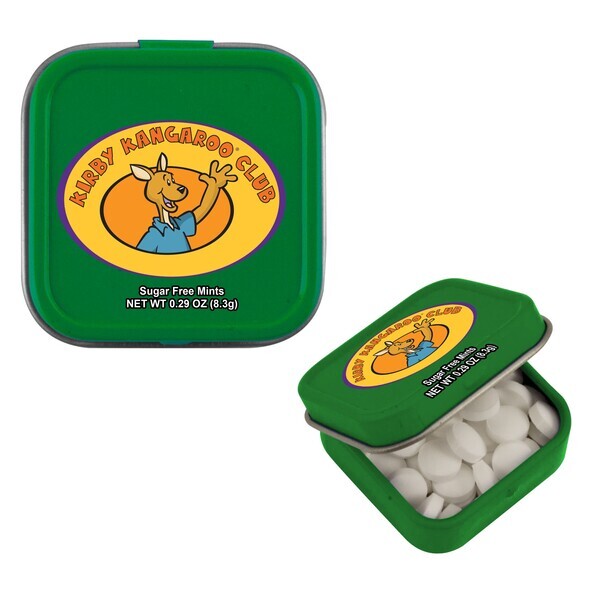 Sugar Free Mints in a Mini Square Tin, .29oz.