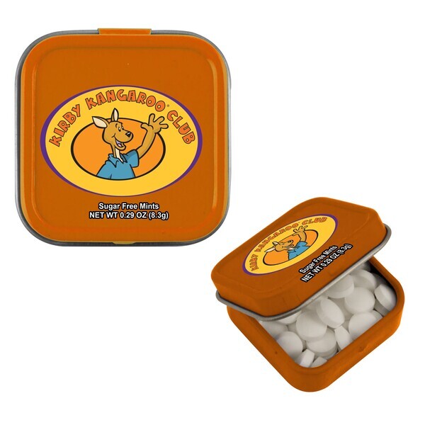 Sugar Free Mints in a Mini Square Tin, .29oz.