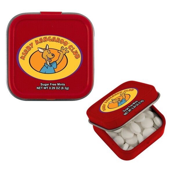 Sugar Free Mints in a Mini Square Tin, .29oz.