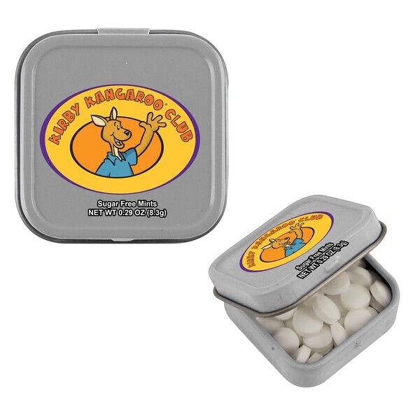 Sugar Free Mints in a Mini Square Tin, .29oz.