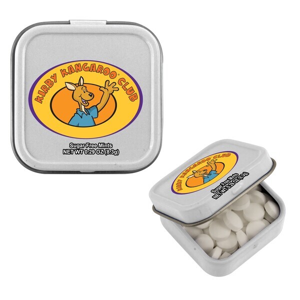 Sugar Free Mints in a Mini Square Tin, .29oz.