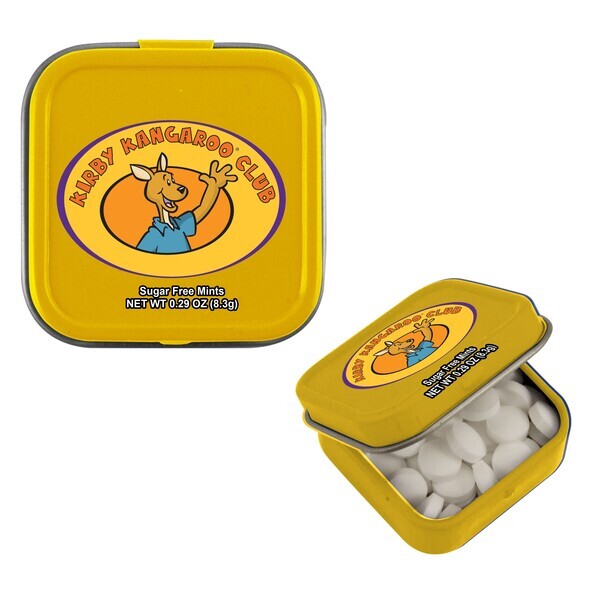 Sugar Free Mints in a Mini Square Tin, .29oz.