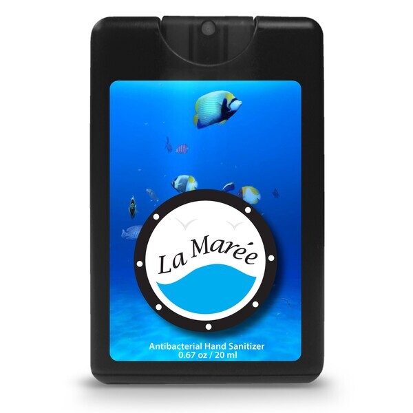 Credit Card Style Antibacterial Hand Sanitizer Spray, .67oz.