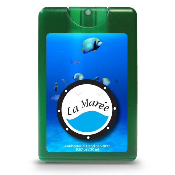 Credit Card Style Antibacterial Hand Sanitizer Spray, .67oz.