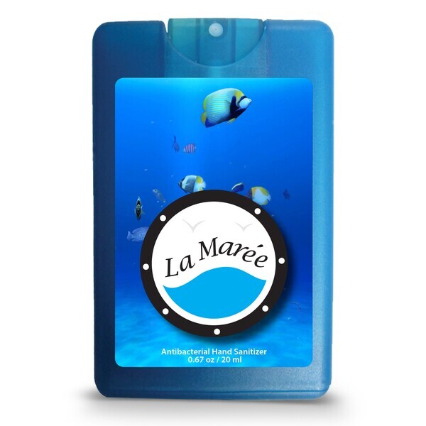 Credit Card Style Antibacterial Hand Sanitizer Spray, .67oz.