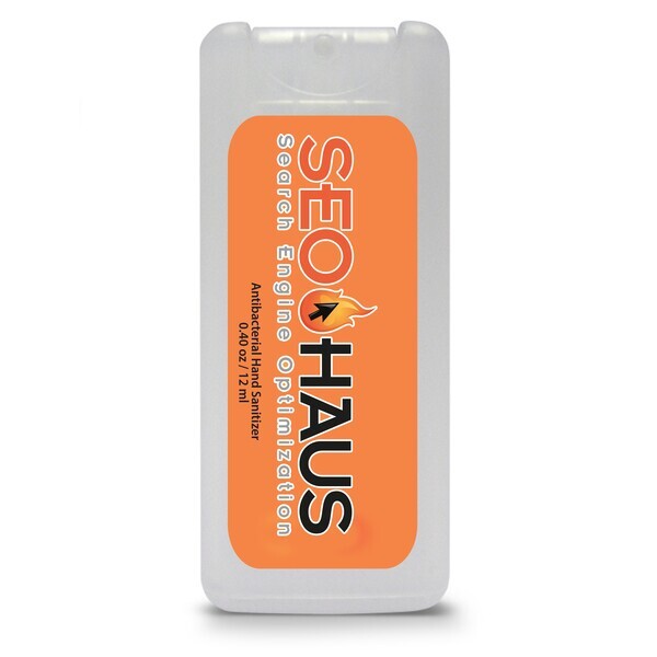 Mini Credit Card Style Antibacterial Hand Sanitizer Spray, .40oz.